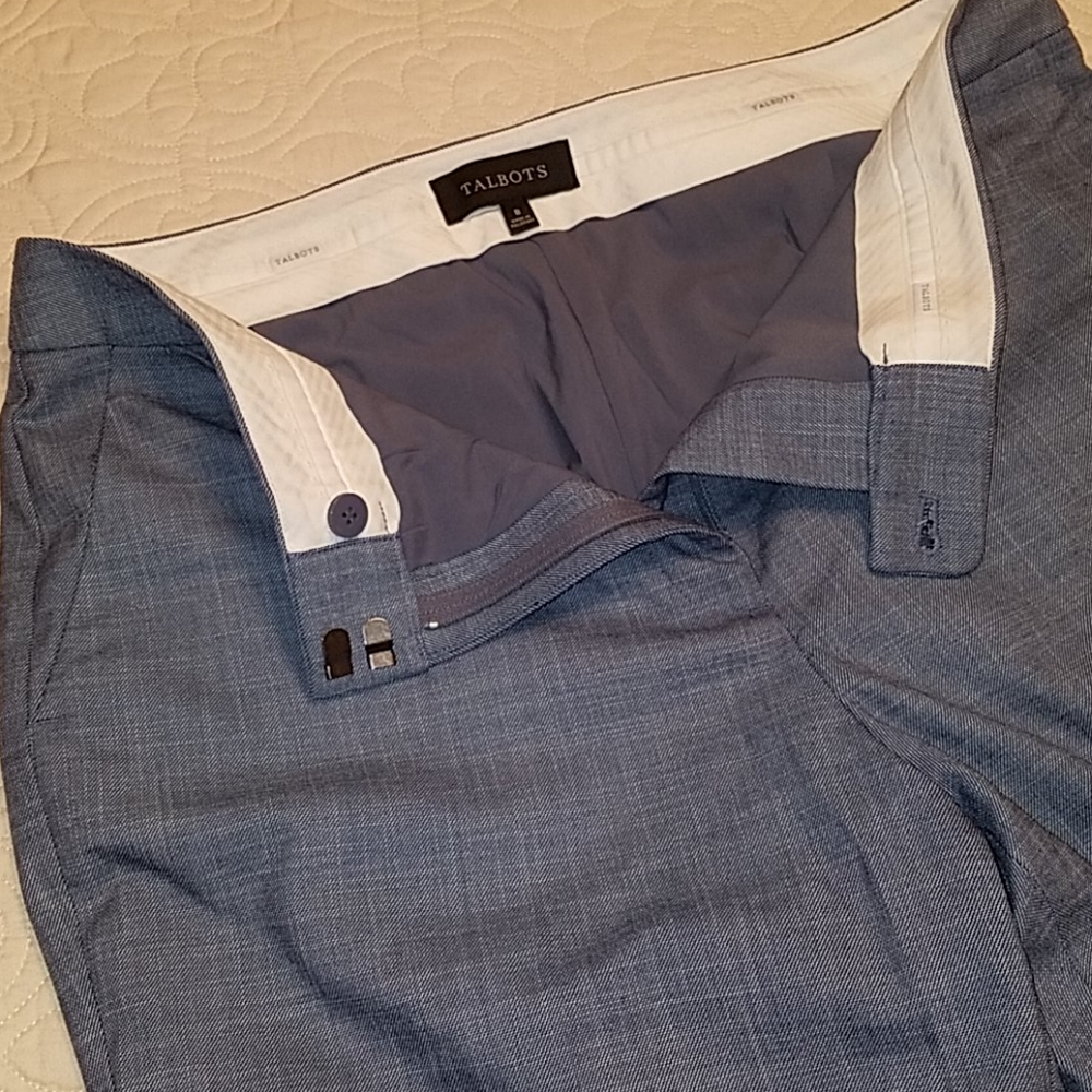 Size 8 Talbots Blue Slacks Dress Pants
